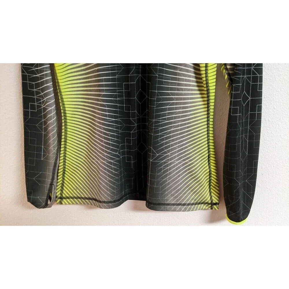 Women's Nike Pro Dri-Fit Long Sleeve 1/2 Zip Athletic Running Workout Top Medium